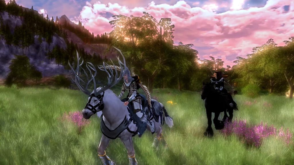 Alenwen und Skaldiv reiten