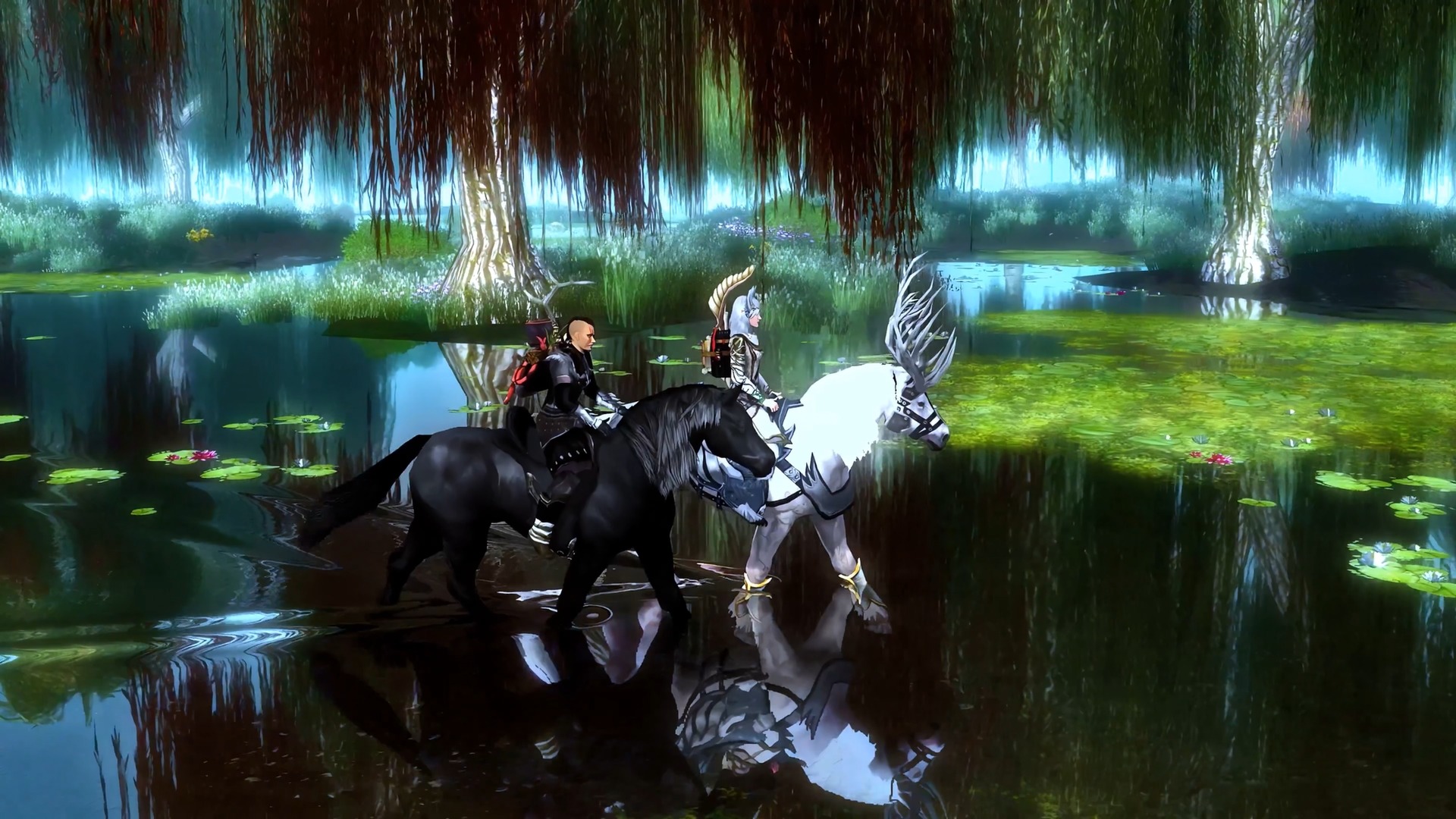 Alenwen und Skaldiv reiten 2